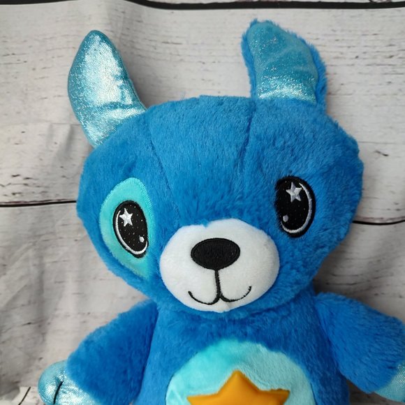 Star Belly Dream Lites Cuddly Puppy Blue Dog Plush Projection Lights Star Tested - Picture 2 of 9
